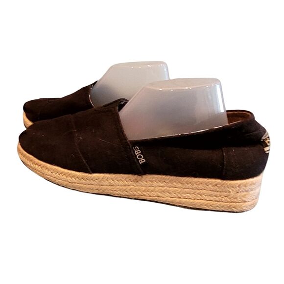 Skechers BOBS Women’s Urban Highlites Black Canvas Slip-On Platform – Size 8.5 - Picture 3 of 8